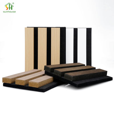 قیمت خوب پانل های صوتی چوبی 20mm 25mm پانل های دیواری صوتی 4x8ft آنلاین