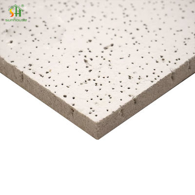 قیمت خوب تخته کاشی سقفی فیبر معدنی آکوستیک دارای رتبه آتش برای استفاده در دکوراسیون خارجی داخلی آنلاین