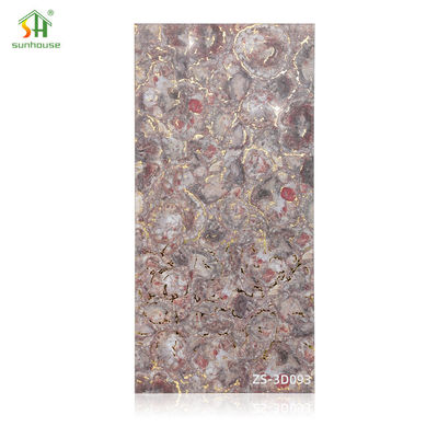 پانل دیواری سبک اثر سنگ مرمر 1220x2440mm پانل های ضد آب آکریلیک