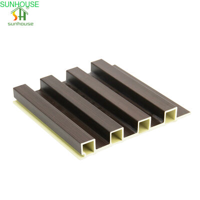 قیمت خوب پنل دیواری WPC برنامه طراحی بیرونی ساختمان مدرن برای کاربرد دکوراسیون ساختمان مدرن آنلاین